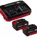 Original Einhell Starter Kit 2 x 4, 0 Ah Power X-Change et Twincharger
