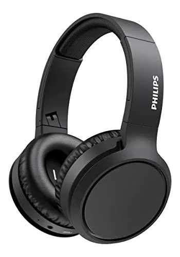 Philips Audio H5205BK/00 Casque Bluetooth sans Fil Supra-Aural avec Microphone et Bouton D'amplification des Basses Circum aural