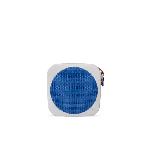 Polaroid P1 Enceinte Bluetooth sans Fil Rechargeable avec étanchéité IPX5 et Double appariement stéréo - Bleu
