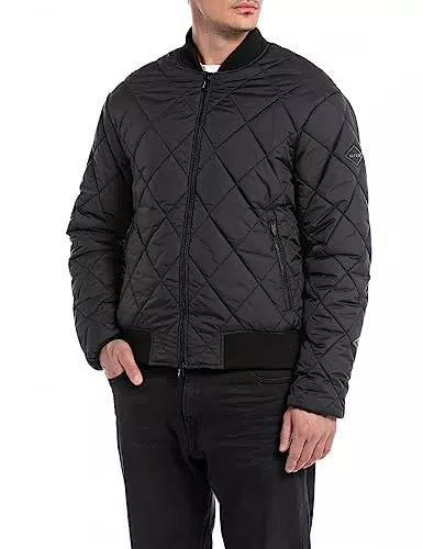 REPLAY M8351 Blouson, Noir, M Homme