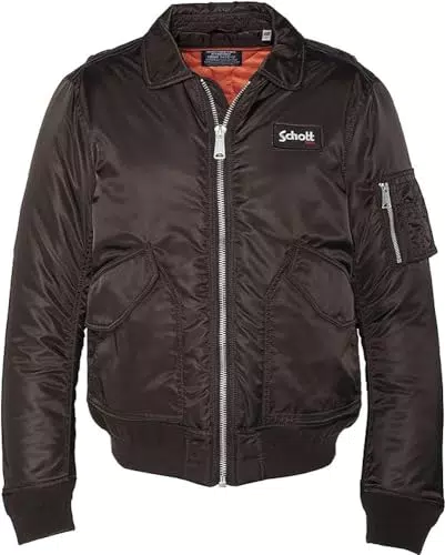 Schott NYC 210100RS Blouson Mixte, DARK BROWN