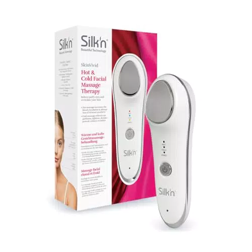 Silk'n SkinVivid - Soins Cryo/Thermo visage - Applicateur soin visage et vibrations anti age