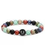Thomas Sabo Unisexe argent fin obsidienne bracelet - A1943-353-7-L16