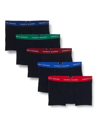 Tommy Hilfiger Homme Caleçon Boxershorts 5P Trunk Sous-Vêtement