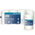 Tork 100130 Papier d'essuyage Advanced - Blanc - 1 pli - lot de 11 rouleaux - 11 x 120 m