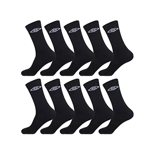 Umbro Chaussette Homme Sport Tissage avec Coussinés - Lot de 10 - Chaussettes Hautes Homme
