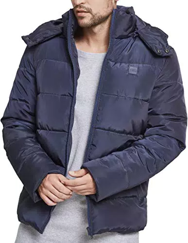 Urban Classics Homme Doudoune à Capuche Amovible Rembourrée pour Homme