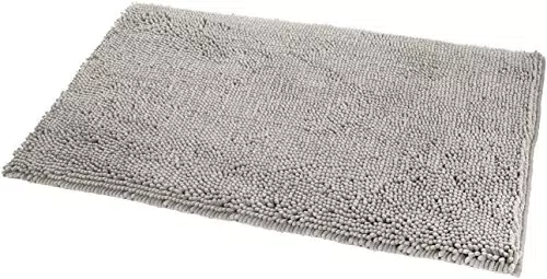 Tapis de bain antidérapant en microfibre à poils longs - Amazon Basics