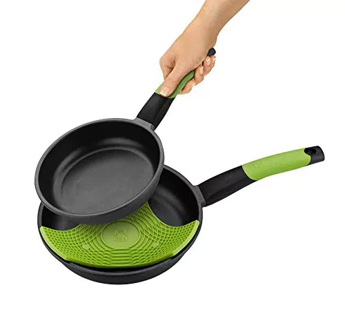 BRA Prior - Set de 2 Poêles 20-24 cm, Fonte d’Aluminium avec Antiadhésif Teflon Innovations sans PFOA
