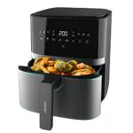 Cecotec Friteuse sans Huile Intelligente 5, 5 L à Air Chaud avec Accessoires Cecofry Full Inox 5500 Connected Pack