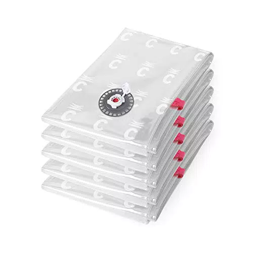 Sac Sous Vide Compactor Aspispace Taille M - Lot de 5 Sachets pour Rangement Pratique et Compact