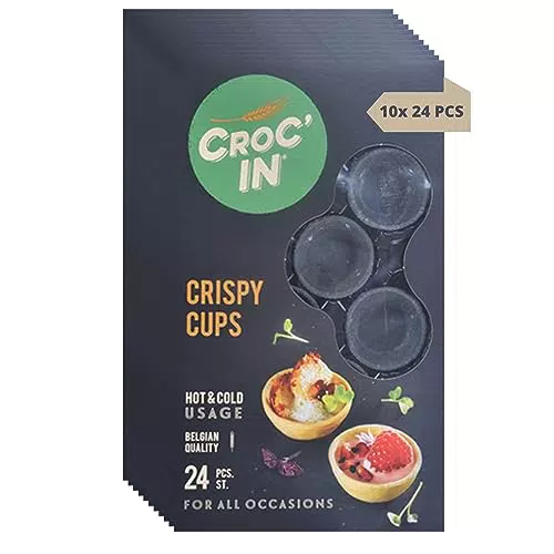 Croc'in - Coupelles Comestibles à Garnir - Fond de Tarte Artisanal Vegan
