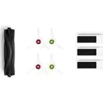 Kit d'entretien ECOVACS pour DEEBOT T20 OMNI - Brosse principale en caoutchouc, brosses latérales blanches, filtres antibactériens