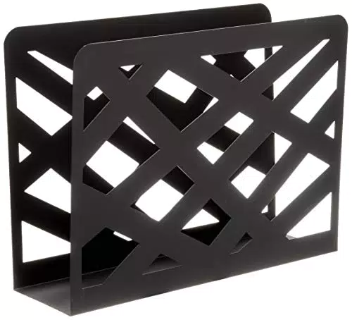 Porte-revues Haku Möbel en Métal Noir - Design Moderne