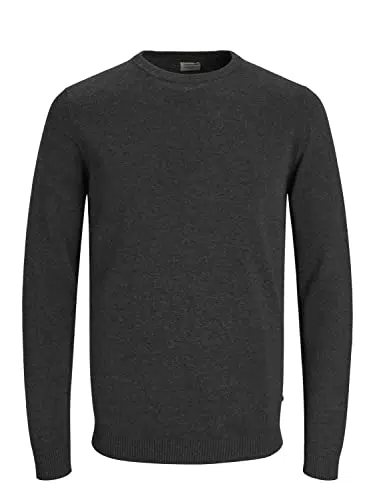 JACK & JONES Jjebasic Knit Crew Neck Noos Pull, Rouge