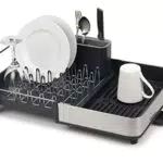 Joseph Joseph Excel- Égouttoir à vaisselle à 2 niveaux pour comptoir de cuisine