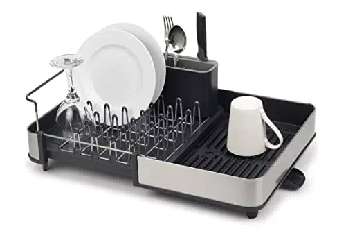 Joseph Joseph Excel- Égouttoir à vaisselle à 2 niveaux pour comptoir de cuisine