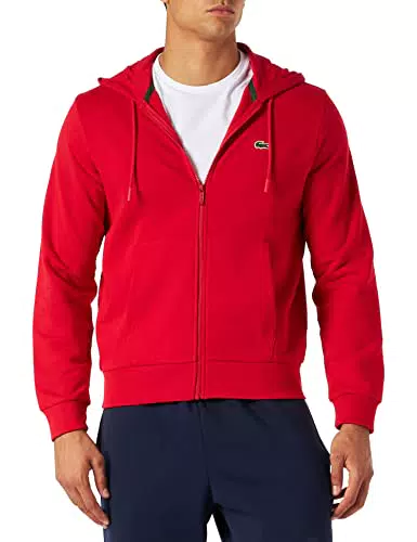 Lacoste Sweatshirt Classic Fit Homme, Blanc, S
