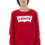 Levi'S Kids -Batwing Crewneck Sweatshirt Garçon Levis Red/ White 10 Ans