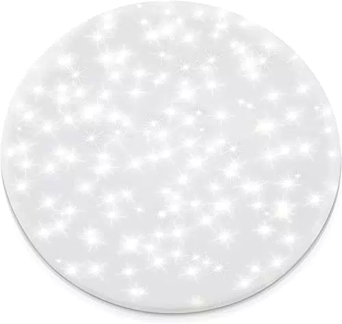 Lumare Plafonnier LED 18 W - Diamètre : 220 mm - Avec détecteur de mouvement - 1600 lm - IP45 - Lampe pour salon