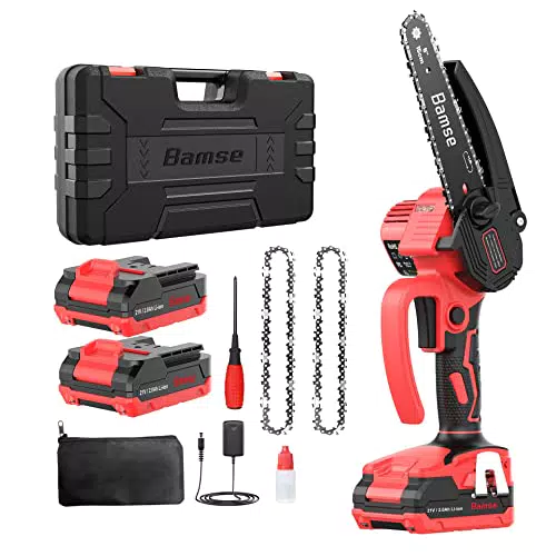 Tronçonneuse Électrique Sans Fil Bamse 6 Pouces avec Batterie Brushless - Coupe Bois et Élagage Jardin