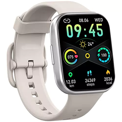 Montre Connectée Femme Homme Smartwatch 1.69" HD Montre Sport avec Podometre Moniteur Sommeil Cardiofréquencemètre SpO2 25 Modes Sportifs Etanche IP68 Intelligente Bracelet Connecté MOLOCY