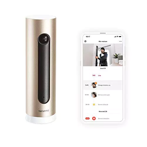 Caméra de Surveillance Intérieure Intelligente Netatmo avec WiFi et Vision Nocturne