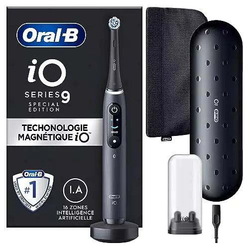 Oral-B iO 9 Brosse À Dents Électrique Édition Spéciale Noire connectée Bluetooth