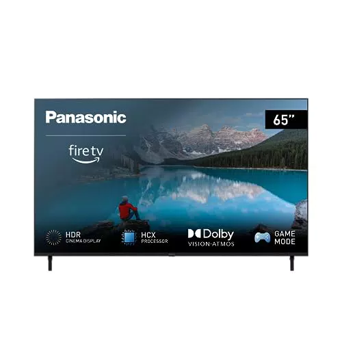 Smart TV LED 4K Panasonic TX-65MX800E 65 Pouces avec HDR, Dolby Atmos & Vision, Fire TV, Prime Video, Alexa, Netflix, Mode Jeu