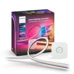 Kit de démarrage Philips Hue Play avec Lightstrip et Pont - Synchronisation de la lumière avec Alexa, Google et Apple Homekit