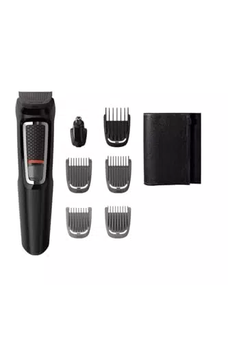 Philips Multigroom Série 3000 Tondeuse Multi-styles 7-en-1 pour Visage et Corps