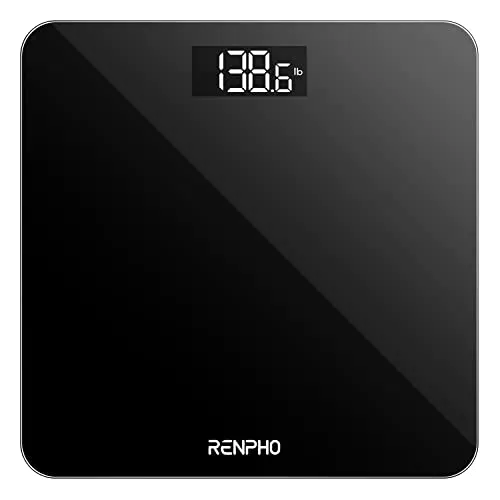 RENPHO Balance Pese Personne Électronique, Pese Personnes de Haute Précision avec Affichage par LED
