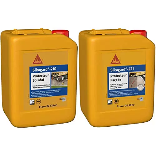 Protecteur Sol Mat SIKA Sikagard 210 & Protecteur Façade SIKA Sikagard 221 - Hydrofuge Imperméabilisant