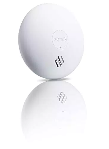 Détecteur de fumée connecté Somfy - Sirène 85dB - Compatible Home Alarm