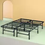 Cadre de lit plateforme en métal ZINUS SmartBase | Montage facile | Rangement pratique | 140 x 190 cm