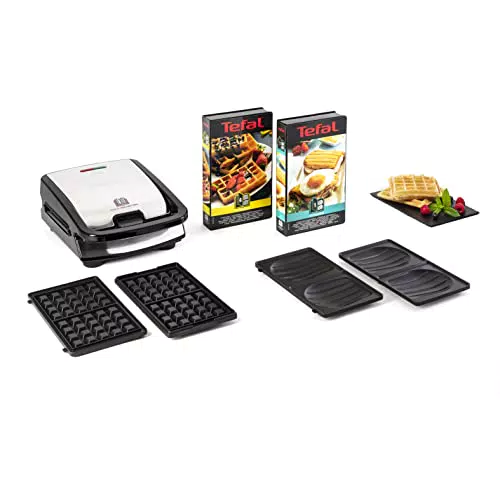 Tefal Croque gaufres et sandwiches, 2 jeux de plaques inclus