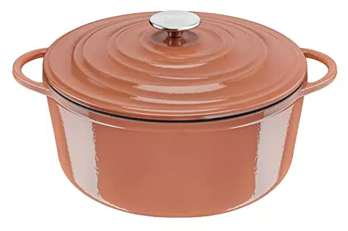 Cocotte en fonte d'acier Tefal Lov 29 cm - Induction, Four, Cuisson saine - Ebook recettes inclus
