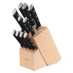 Tefal Set 10 pièces, Bloc couteaux universel en bois + 10 couteaux de cuisine