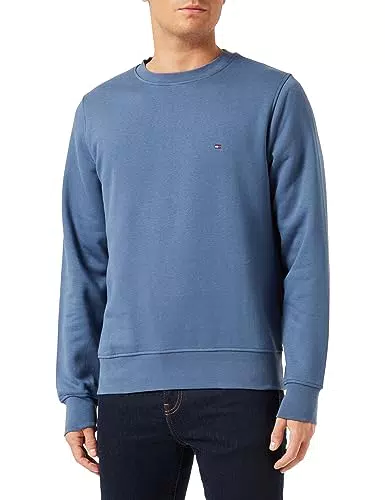 Tommy Hilfiger Homme Sweat Sans Capuche, Bleu