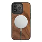 Coque Bumper Magnétique Woodcessories pour iPhone 13 Pro avec MagSafe - Bois et Noix