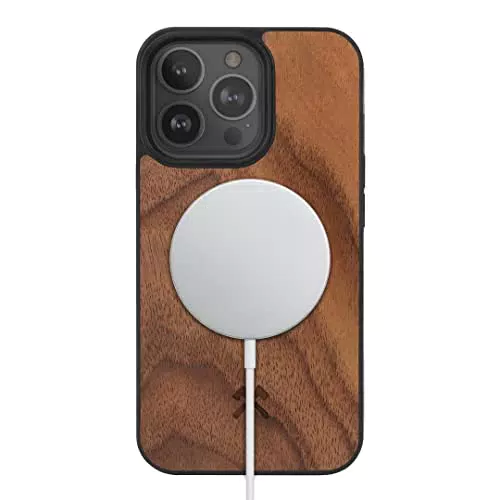 Coque Bumper Magnétique Woodcessories pour iPhone 13 Pro avec MagSafe - Bois et Noix