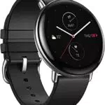 Montre Connectée Amazfit Zepp E Ronde avec GPS et SpO2, Étanche 5 ATM - Noir