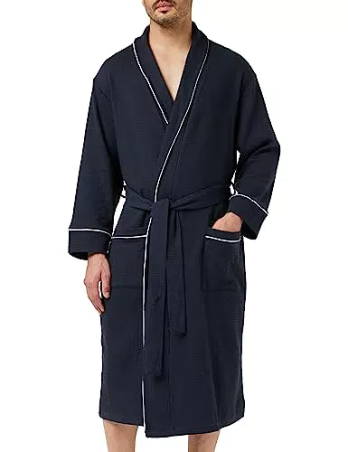 Amazon Essentials Robe de Chambre Gaufrée Légère Homme