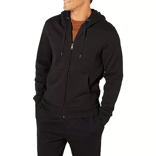 Amazon Essentials Sweat-Shirt à Capuche en Polaire avec Fermeture éclair intégrale Homme