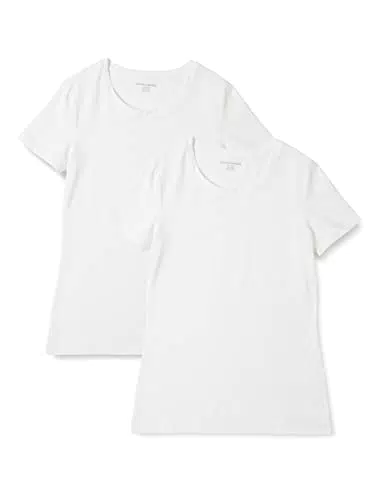 T-shirt Col Rond Amazon Essentials Femme - Coupe Classique