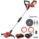 Coupe Bordure sans Fil Bamse 21V avec Batterie Brushless et Accessoires pour Jardinage