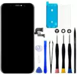 Écran OLED pour iPhone XS avec Outils de Réparation et Verre Trempé