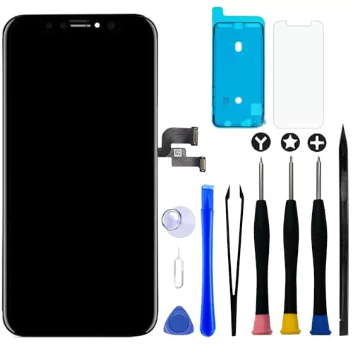 Écran OLED pour iPhone XS avec Outils de Réparation et Verre Trempé