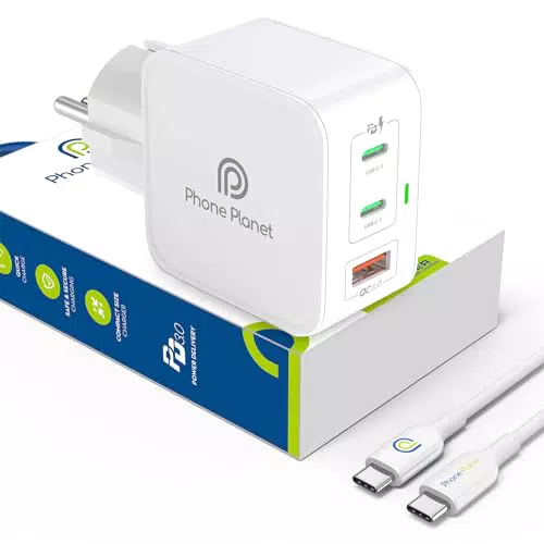 Chargeur USB C GaN 65W et Câble 100W pour iPhone, MacBook, iPad, Samsung, Pixel, Oppo, Xiaomi