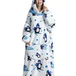 Couverture TV Chuangminghangqi avec Grande Poche Sweatshirt Blanket - Modèle Manchot